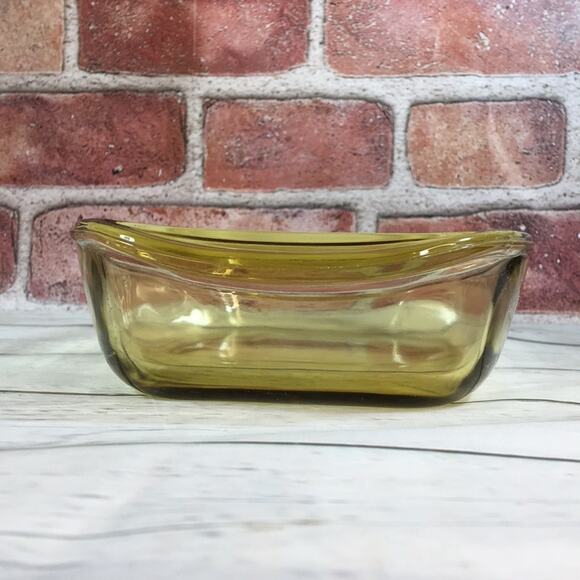 Vintage Fortecrisa 1 Quart Baking Serving Dish Yellow Amber Made in Mexico - Picture 4 of 7